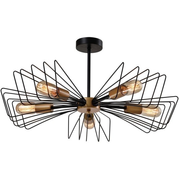 Люстра на штанге Lussole LSP-8796 DURHAM под лампы 5xE27 300W Люстра на штанге Lussole LSP-8796 DURHAM под лампы 5xE27 300W