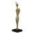 427275 NABUNTURAN Статуэтка ар-деко L100, B100, H410, алюминий, состаренное золото, черный