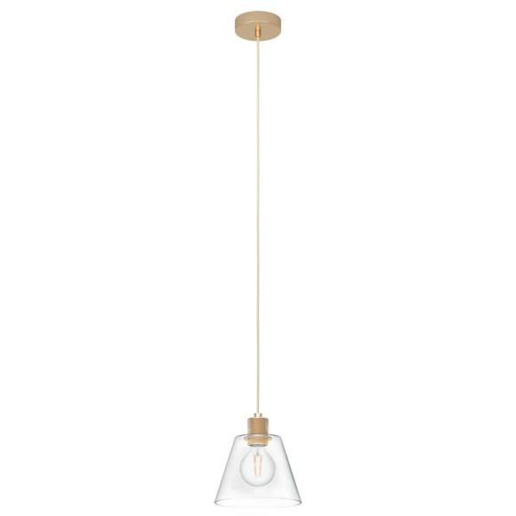 43633 Подвесной потолочный светильник (люстра) COPLEY, 1Х40W, E27, H1100, ?200, сталь/алюминий/стекл