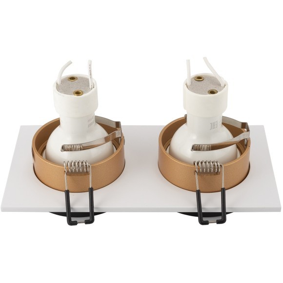 Встраиваемый светильник, IP 20, 50 Вт, GU10, Denkirs DK2422-GD