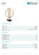 Настольная лампа EGLO BOYAL 99469 со встроенным LED, 12Вт, 3000К, 1700Лм, основание черная сталь и коричневое дерево, белый пластиковый плафон, 300 × 150 × 425 мм