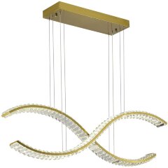 SL6206.303.44 Светильник подвесной ST-Luce Латунь/Прозрачный LED 1*44W 3000K ACENO SL6206.303.44 Светильник подвесной ST-Luce Латунь/Прозрачный LED 1*44W 3000K ACENO