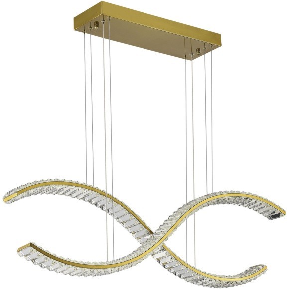 SL6206.303.44 Светильник подвесной ST-Luce Латунь/Прозрачный LED 1*44W 3000K ACENO