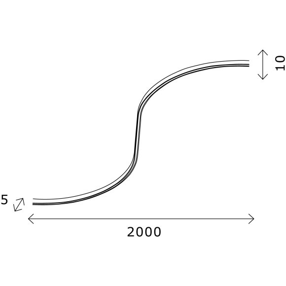 ST668.446.16 Ультратонкий трековый магнитный светодиодный светильник ST-Luce Super 5 CRI80+ 4000К 300Лм 100° 16Вт