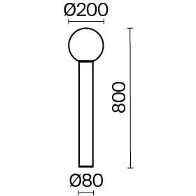 Ландшафтный светильник Outdoor O598FL-01GR