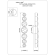 Odeon Light SPILLA 7174/15WL Настенный LED-светильник в стиле модерн, 15Вт, 1150Лм, CCT переключение цвет. температуры 3000/3500/4000К, CRI90, 220В, IP20, черный полированный металл и хрусталь, высота 688 мм, ширина 130 мм, глубина 92 мм