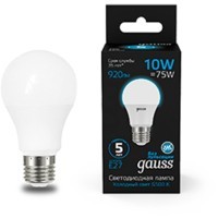 Светодиодная лампа Gauss 102502310 E27 A60 10W 920лм RA90 240° 6500K 