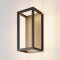 Maytoni Frame O527WL-L12B3K Уличный настенный фасадный светодиодный светильник-бра высотой 25 см, металл черный алюминий, современный дизайн "свет на стену",  LED 12W 3000K 750Лм CRI80 IP65 220В