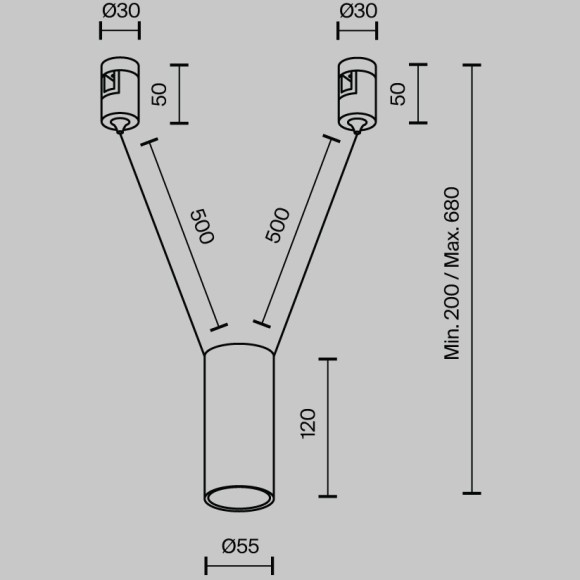 Трековый магнитный светодиодный светильник Maytoni Flarity Focus Led TR157-1-12W4K-PT