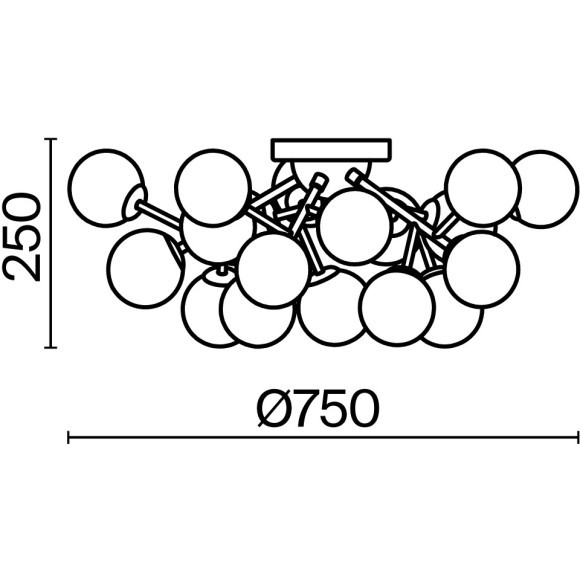 Потолочный светильник Maytoni MOD545CL-20B