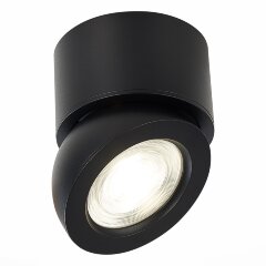 ST654.442.10 Светильник потолочный Черный LED 1*10W 4000K 850Lm Ra90 38° IP20 D95xH96 180-240V Накладные светильники