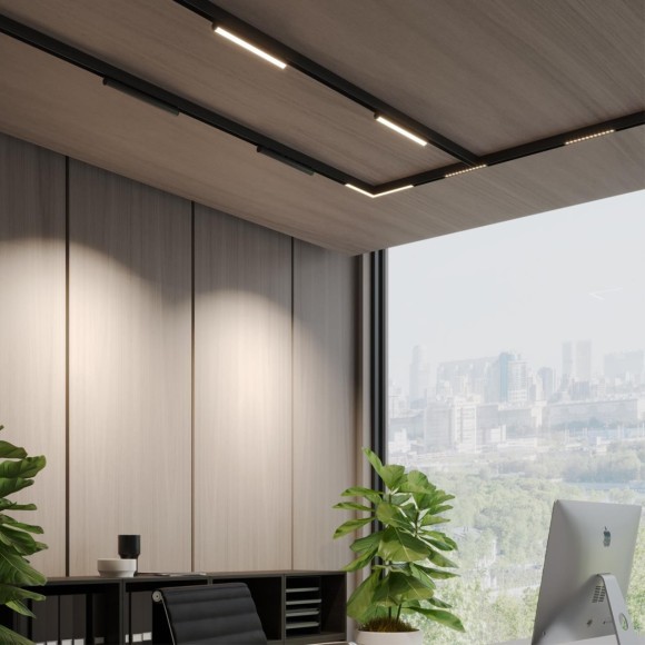 359953 Трековый светодиодный линейный SMART светильник 220В, 18Вт, 3000-6000К, 1080Лм, CRI90 пульт ДУ/Tuya Smart Life/Алиса Novotech VECTOR