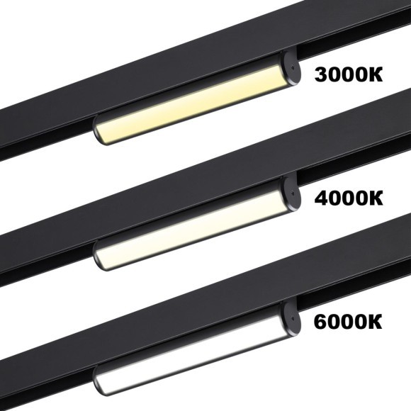 359953 Трековый светодиодный линейный SMART светильник 220В, 18Вт, 3000-6000К, 1080Лм, CRI90 пульт ДУ/Tuya Smart Life/Алиса Novotech VECTOR