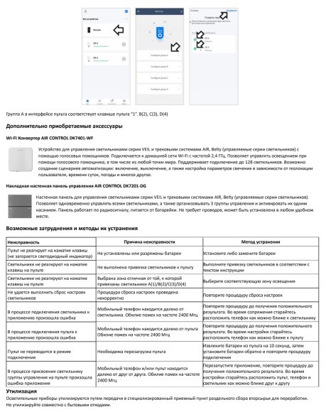 DK6605-BK Подвесной светодиодный SMART светильник 25Вт 2700-6000K управление пульт Д/У (в комплекте) или телефоном DENKIRS VEIL