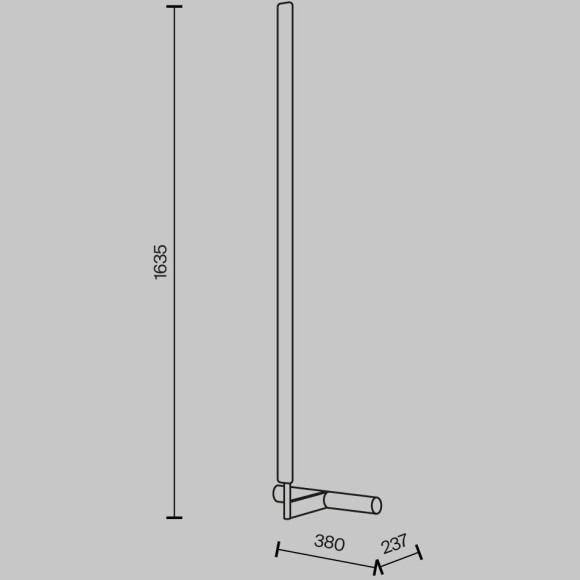 Напольный светильник (торшер) Maytoni MOD214FL-L20B3K1