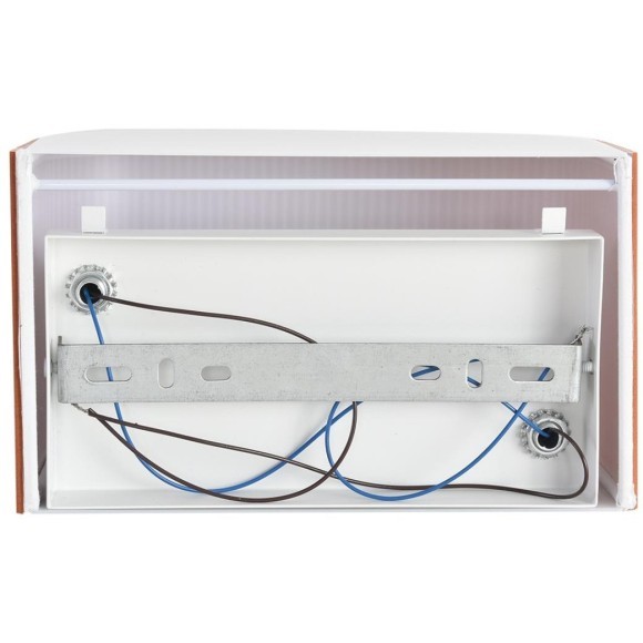 8329/2W MODERNI LN26 426 белый/кирпичный, металл/текстиль/пластик Бра E14 2*40W 220V GOFERA