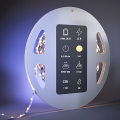 Maytoni 201103 Узкая светодиодная лента, 5 метров, ширина 5мм серия ULTRA SMD2835 12V 4.8Вт/м 500Лм/м 3000К IP20 CRI90 120° кратность резки 50мм, раб. температура -30...+60°С Maytoni 201103 Узкая светодиодная лента, 5 метров, ширина 5мм серия ULTRA SMD2835 12V 4.8Вт/м 500Лм/м 3000К IP20 CRI90 120° кратность резки 50мм, раб. температура -30...+60°С