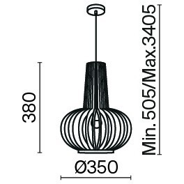 Подвесной светильник Maytoni MOD193PL-01W1