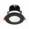 ST704.448.10 ST Luce Светильник встраиваемый, LED, 4000K 1х10W, 900Lm, Ra90, IP20, D80xH60, черный, угол 38°