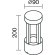 Настенный светильник (бра) Outdoor O458WL-L9GF3K