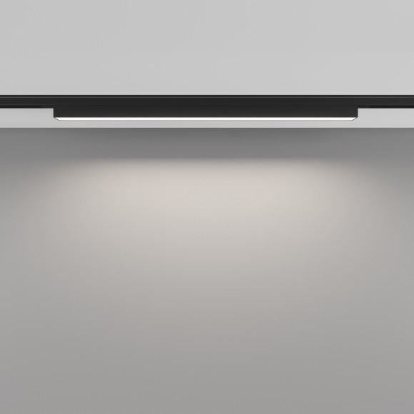 TR192-1-12W4K-B Ультратонкий трековый диммируемый по TRIAC 0/1-10V магнитный светодиодный светильник Maytoni Levity CRI90+ 4000К 330Лм 100° 12Вт