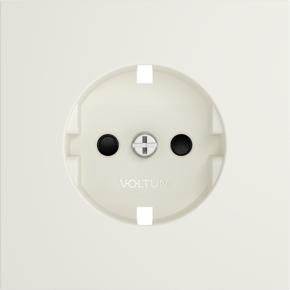 Накладка для розетки с заземлением и защитными шторками, S70 (хлопок)