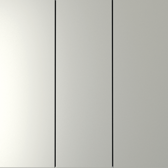 Выключатель встраиваемый VOLTUM S70 трехклавишный 10А, (сталь)