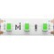 Светодиодная лента Base 12В 2835 9,6Вт/м Green 5м IP 20 Led Strip 201172