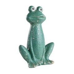 427938 Фигурка Лягушка SAIDANE L180, B110, H275 керамика, темно-зеленый 427938 Фигурка Лягушка SAIDANE L180, B110, H275 керамика, темно-зеленый