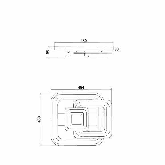 Потолочный светильник Freya FR10022CL-L71W