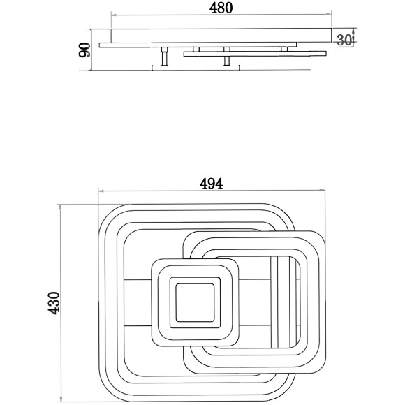 Потолочный светильник Freya FR10022CL-L71W