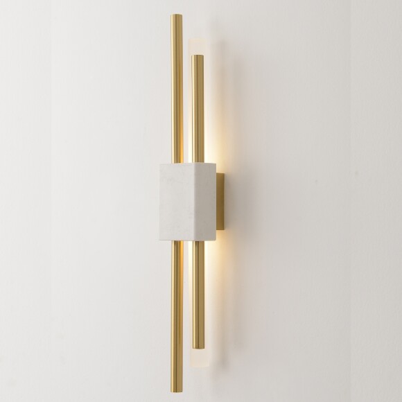 Бра Crystal Lux CARTA AP6W LED WHITE/BRASS 0343/401