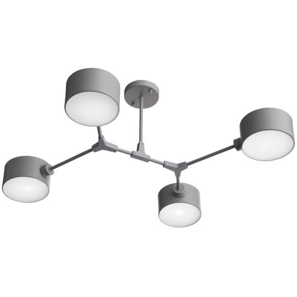 SLE183702-04 Светильник потолочный Серый/Серый E14 4*60W GIMENTO