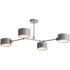 SLE183702-04 Светильник потолочный Серый/Серый E14 4*60W GIMENTO SLE183702-04 Светильник потолочный Серый/Серый E14 4*60W GIMENTO