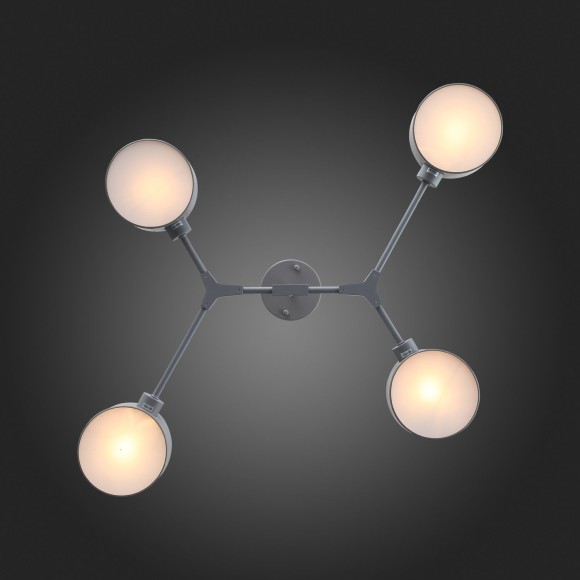 SLE183702-04 Светильник потолочный Серый/Серый E14 4*60W GIMENTO