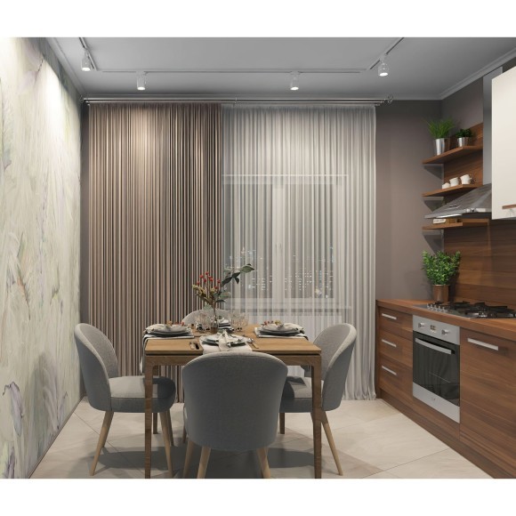 2м белый однофазный двужильный накладной шинопровод Denkirs TR1002-WH/1