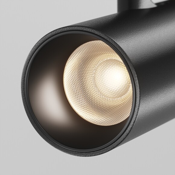 Maytoni EXILITY X TR243-5W3K-B Трековый светодиодный черный магнитный светильник цилиндр диаметром 3.5см, с DIP переключателем группы включения на корпусе, LED 5Вт 3000K 450Лм CRI90 36° IP20 48В