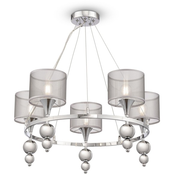 Люстра подвесная Freya FR5093PL-05CH Lauren под лампы 5xE14 40W