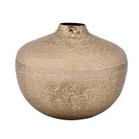 421339 KURASHIKI Ваза декоративная металл брашированное золото H280 Ø340