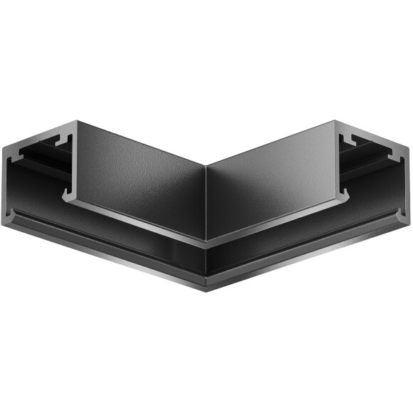 Maytoni Exility-X TRA239CL-41B Готовый угловой черный горизонтальный 90° соединитель накладных и подвесных шинопроводов (треков) серии Exility-X, 50x50x14.5мм Maytoni Exility-X TRA239CL-41B Готовый угловой черный горизонтальный 90° соединитель накладных и подвесных шинопроводов (треков) серии Exility-X, 50x50x14.5мм