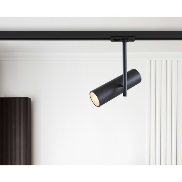 Однофазный двужильный трековый светильник Maytoni Unity TR005-1-GU10-B Elti под сменную лампу GU10