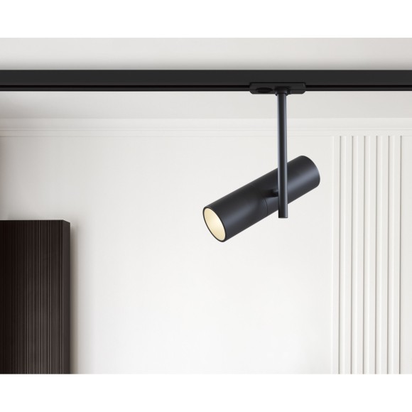 Однофазный двужильный трековый светильник Maytoni Unity TR005-1-GU10-B Elti под сменную лампу GU10