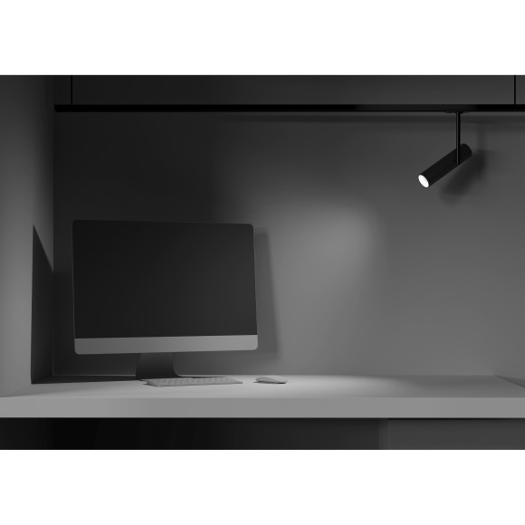 Однофазный двужильный трековый светильник Maytoni Unity TR005-1-GU10-B Elti под сменную лампу GU10