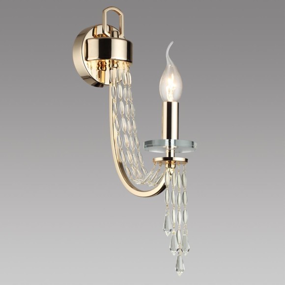 5063/1W CLASSIC ODL25 золото/прозрачный/металл/хрусталь Бра E14 1*40W CAPEL