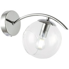 SLE102601-01 Светильник настенный Хром/Прозрачный E14 1*40W RATELLA