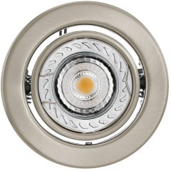 31446 Светодиодный встраиваемый светильник IGOA, 1x3,3W (GU10 LED), Ø85, литой металл, никель матовый 31446 Светодиодный встраиваемый светильник IGOA, 1x3,3W (GU10 LED), Ø85, литой металл, никель матовый