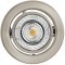 31446 Светодиодный встраиваемый светильник IGOA, 1x3,3W (GU10 LED), Ø85, литой металл, никель матовый