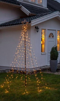 411172 SPIKY Светодиодная ель уличная IP44 металл черный