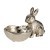 427296 Статуэтка Заяц с чашей AMBALAVA, L200, B120, H120, алюминий, цвет никель