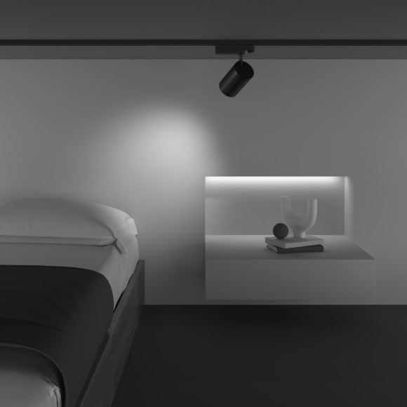 Трековый светильник трехфазный 220V светодиодный Vuoro TR029-3-26W4K-M-B